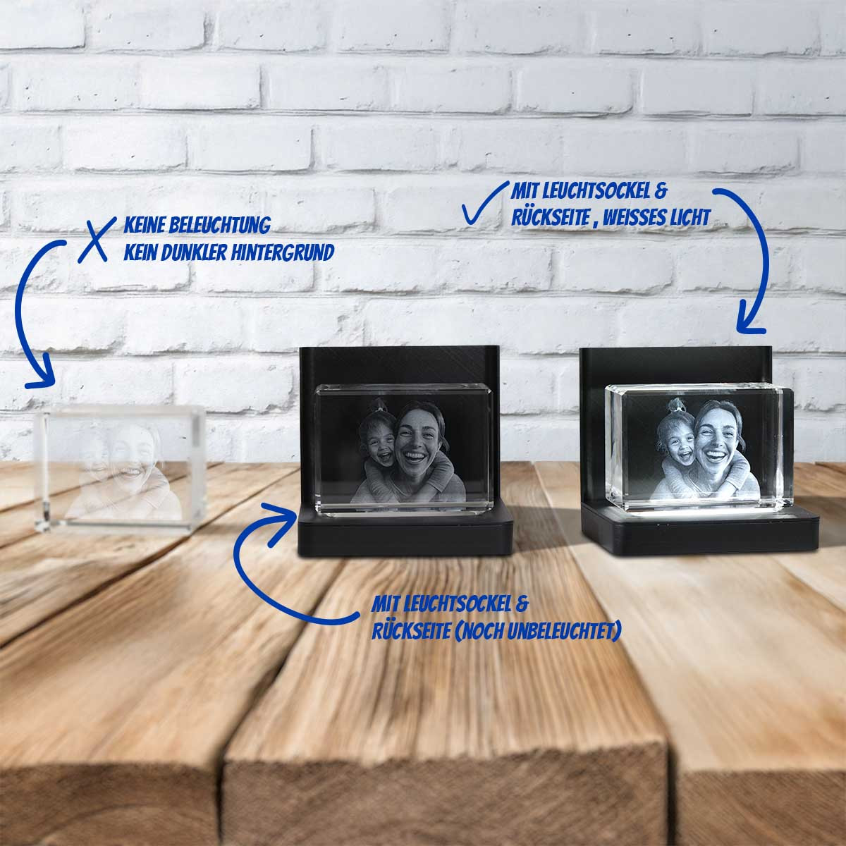 LED Leuchtsockel mit Farbwechsel Größe L