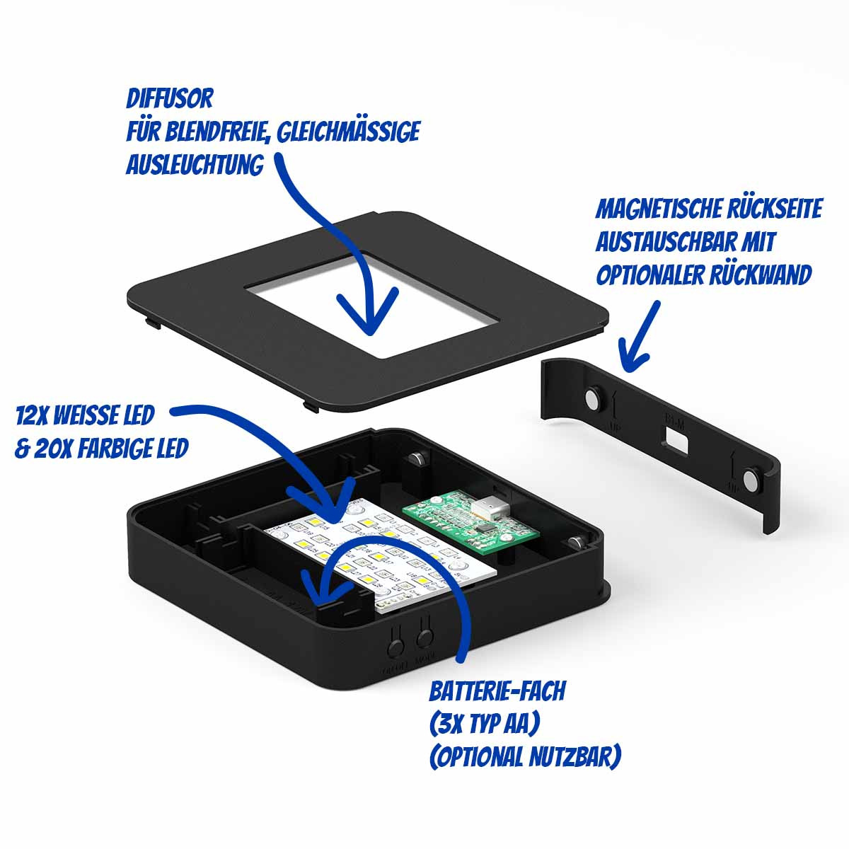 LED Leuchtsockel mit Farbwechsel Größe M