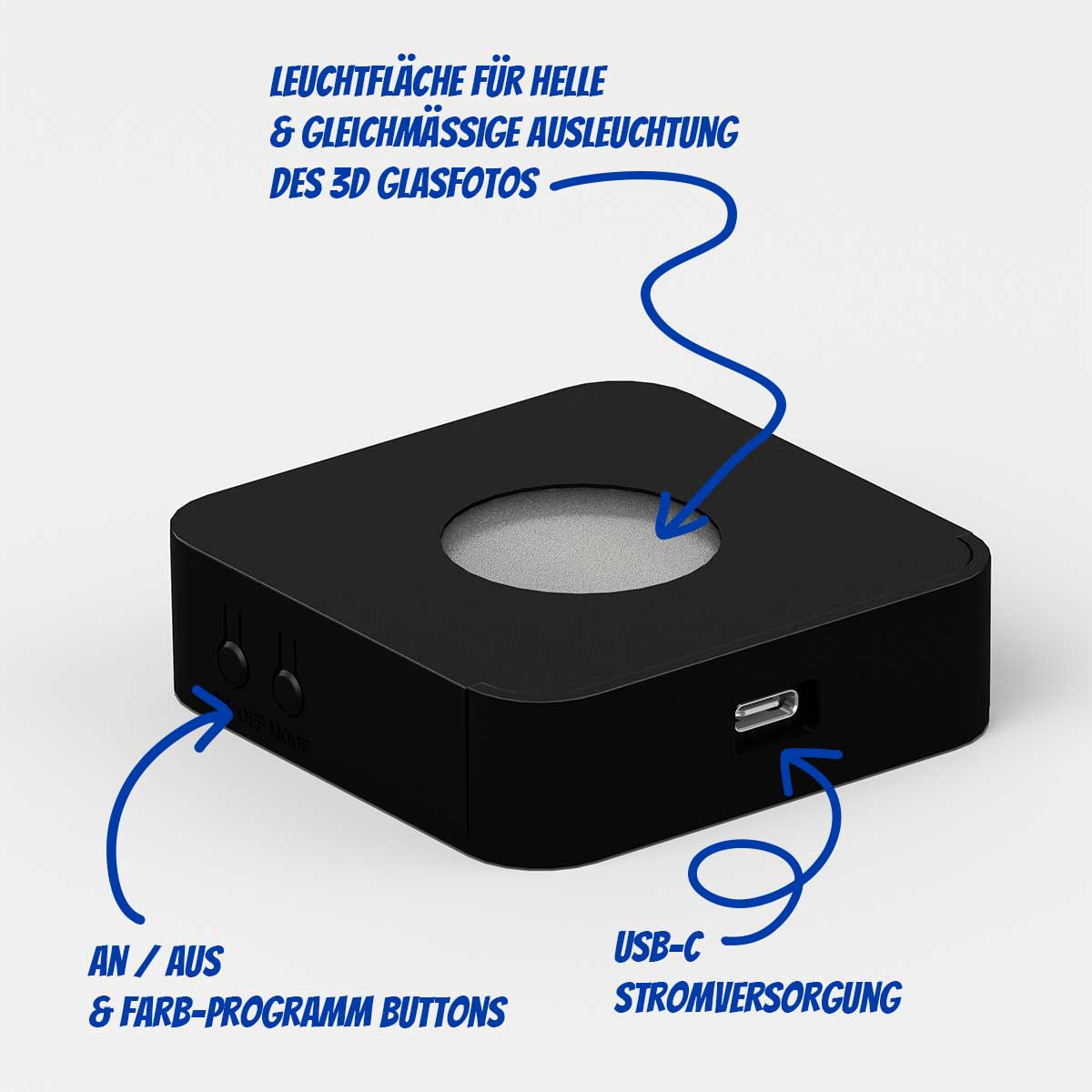 LED Leuchtsockel mit Farbwechsel Größe S – Bild 4