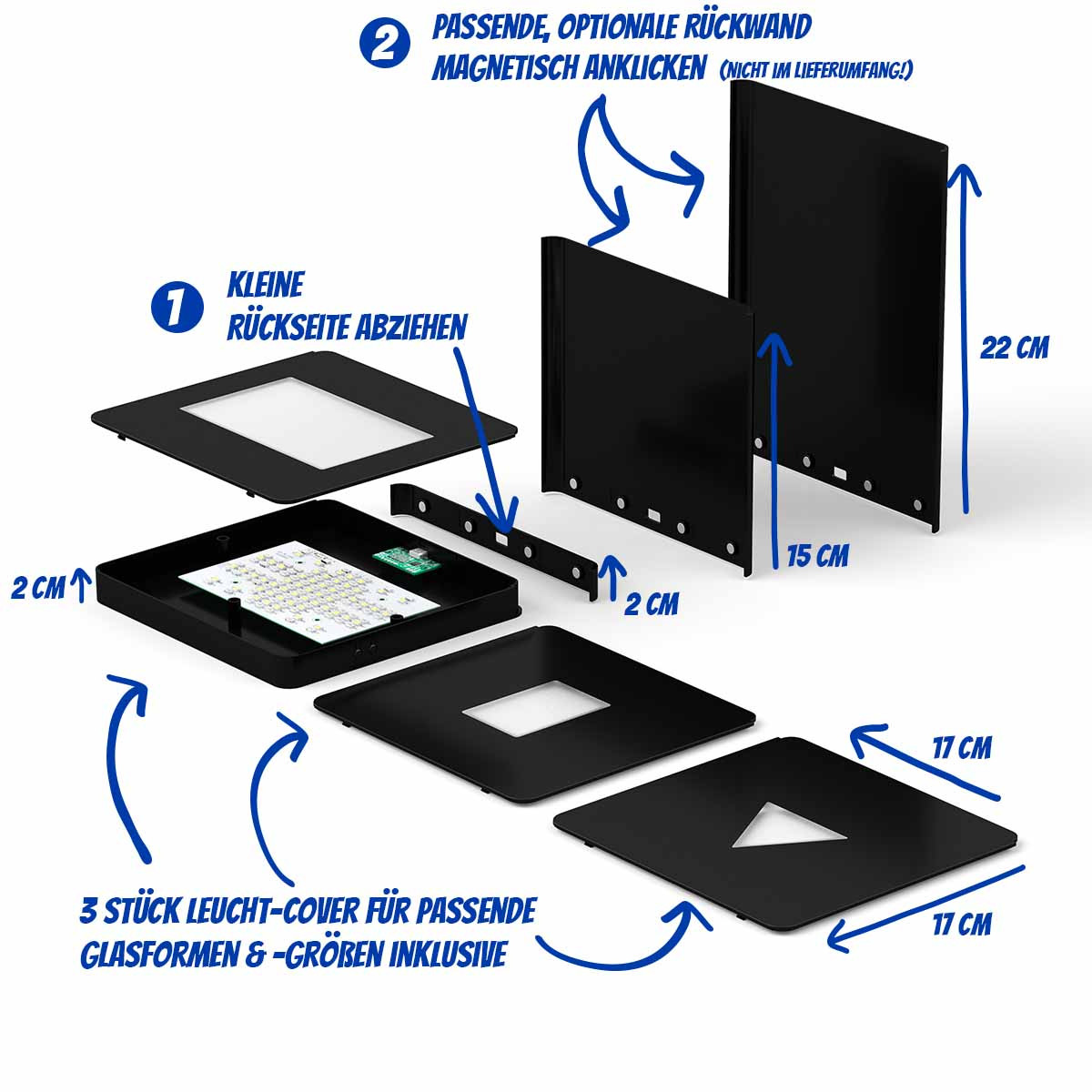 LED Leuchtsockel mit Farbwechsel Größe XL