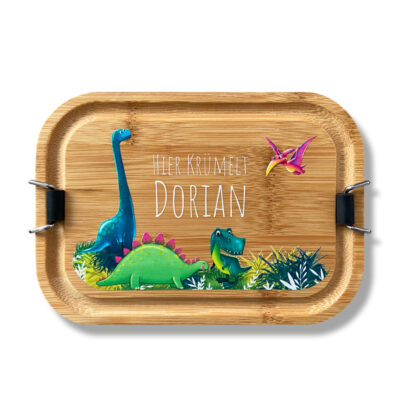 Edelstahl Lunchbox mit Holzdeckel