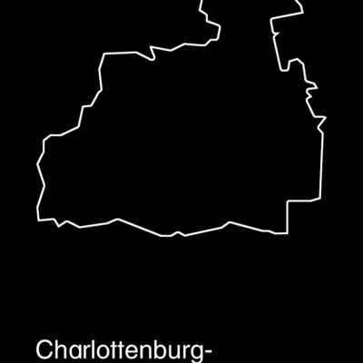 Charlottenburg-Wilmersdorf Kunstdruck Black Edition