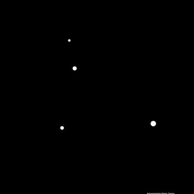 Krebs Sternbild Kunstdruck Black Edition