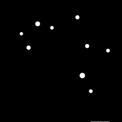Schütze Sternbild Kunstdruck Black Edition