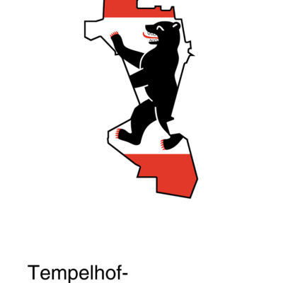 Tempelhof-Schöneberg Kunstdruck White Edition