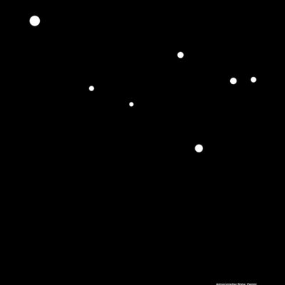 Zwillinge Sternbild Kunstdruck Black Edition